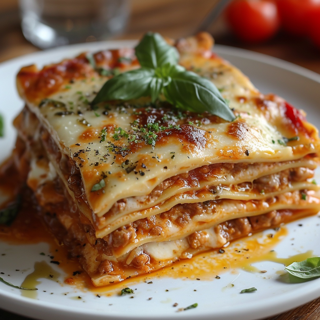 Лазанья для меню кафе в стиле «Иллюстрация — Cart»