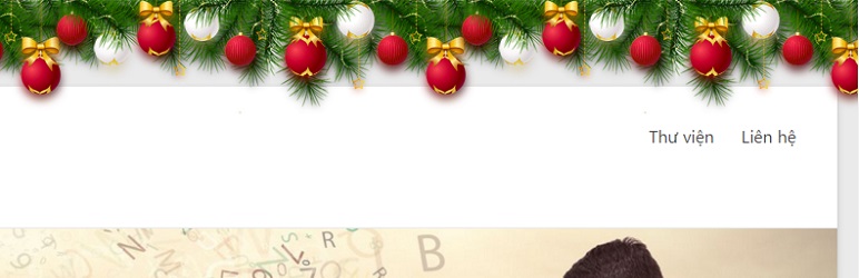 Новогодняя гирлянда для сайта WordPress