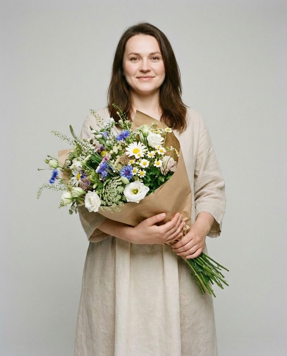 Фотография для рекламы цветочного магазина